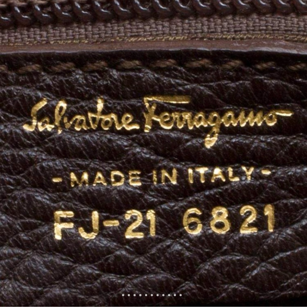 Salvatore Ferragamo Dark Brown Suede Hobo Bag - Picture 4 of 6